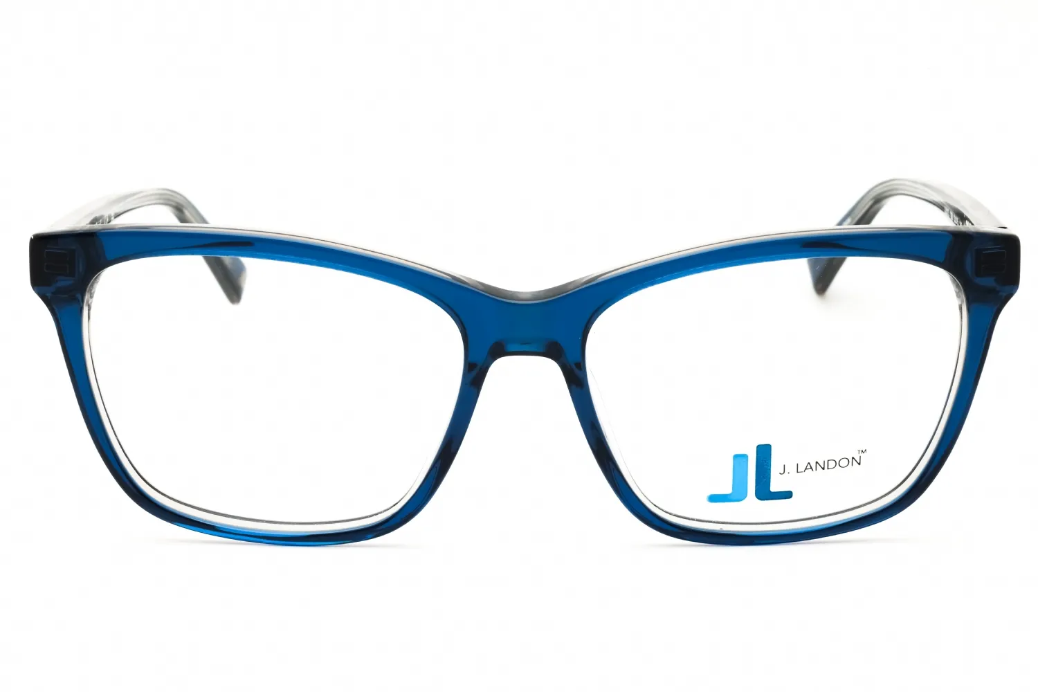 J. Landon JL5013 090 Eyeglasses Shiny Blue 53mm Women 2