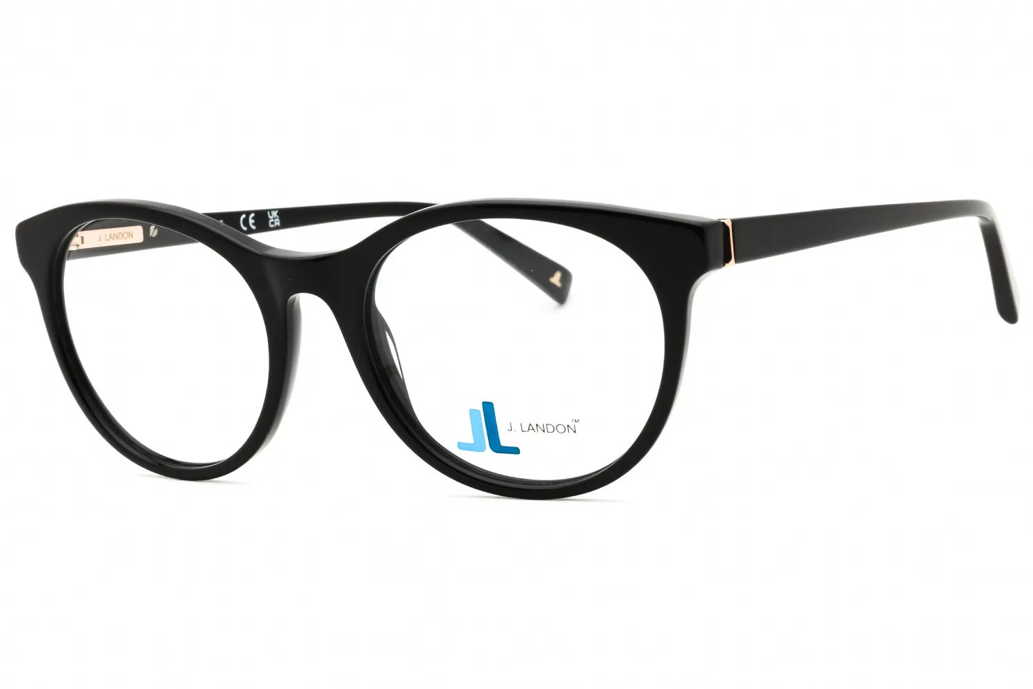 J. Landon JL5014 001 Eyeglasses Shiny Black 52mm Women
