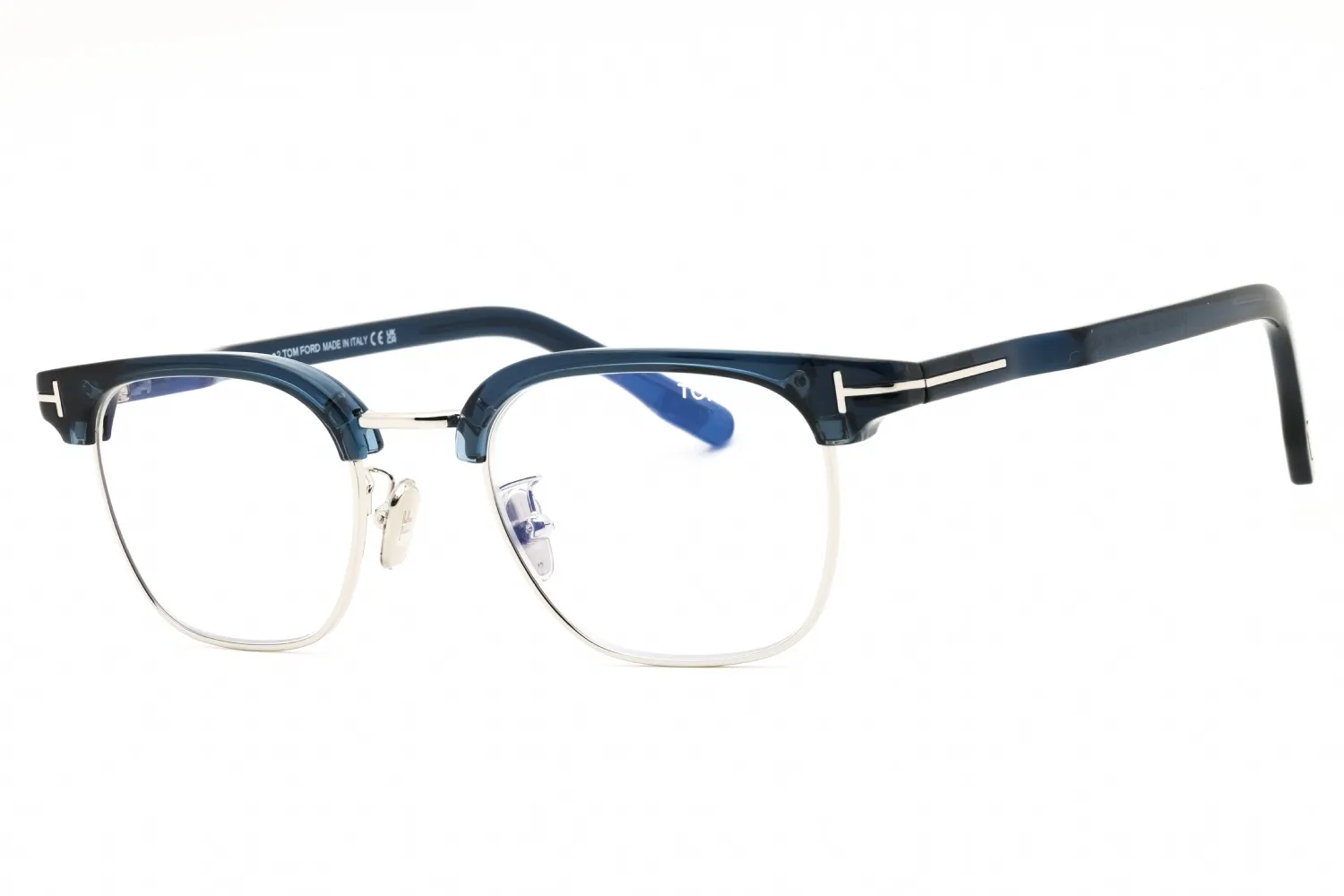 Tom Ford FT5932-D-B 090 Eyeglasses Shiny Blue 47mm Men