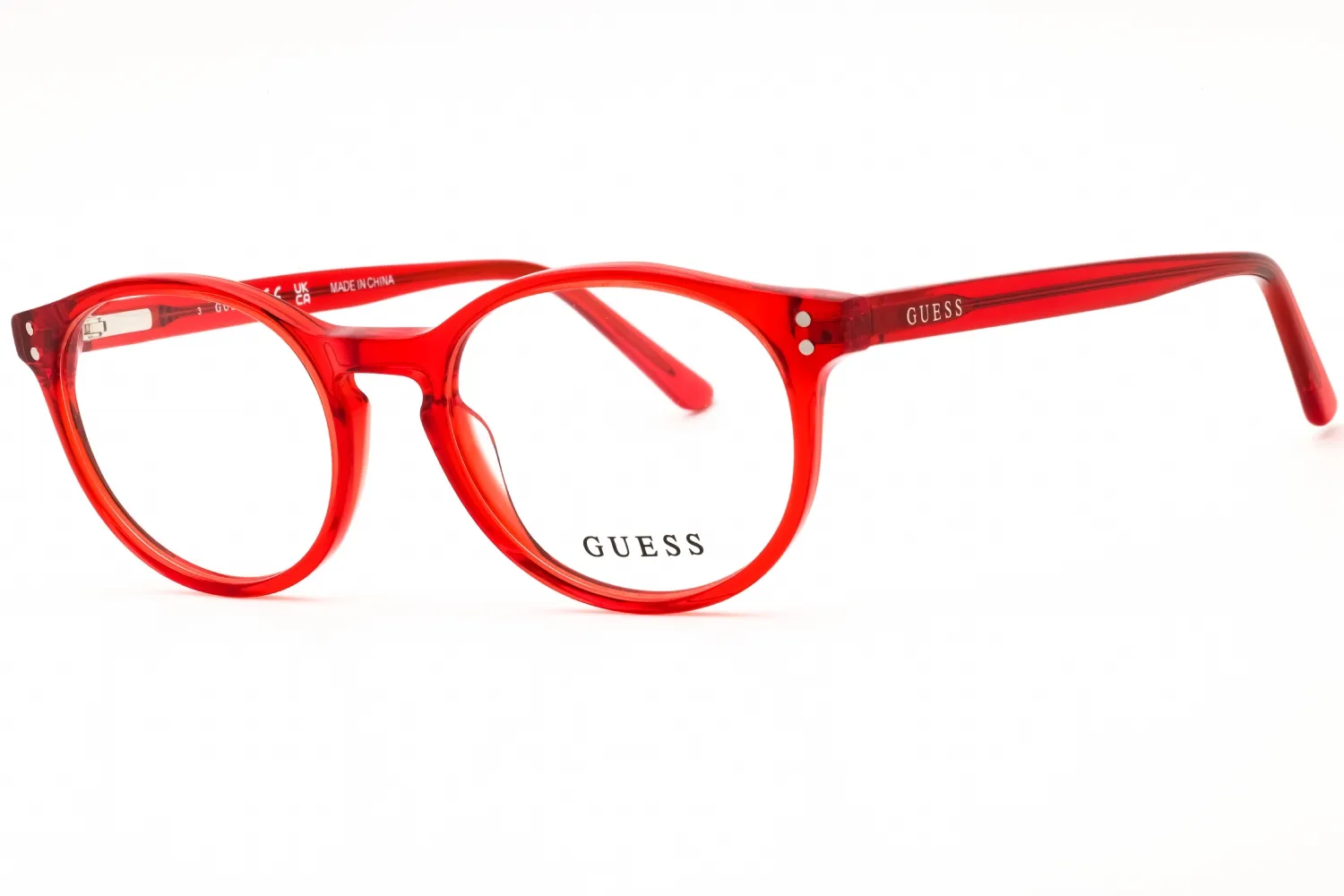 Guess GU8266 066 Eyeglasses Shiny Red 47mm Women