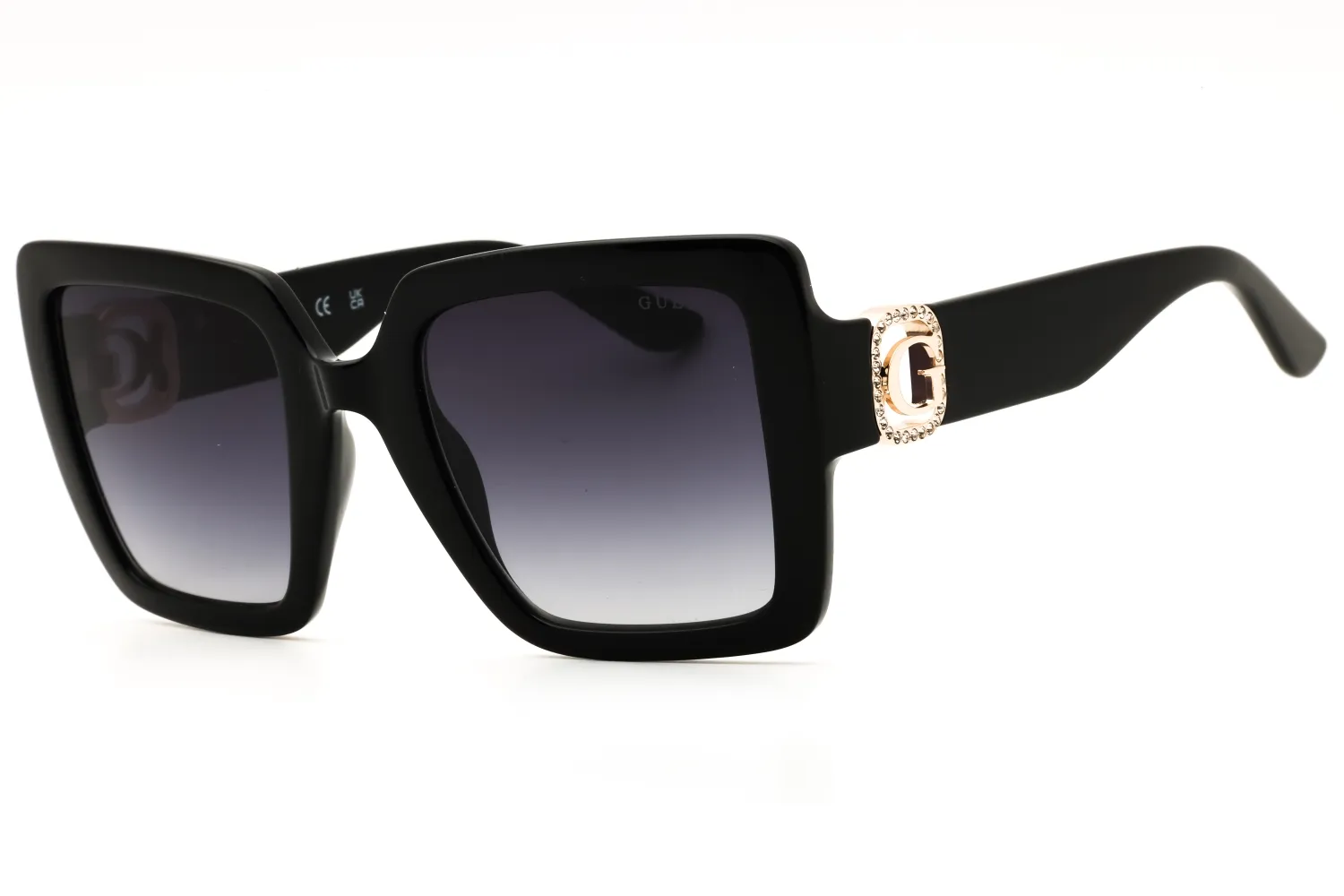 Guess GU00103 01B Sunglasses Shiny Black 52mm Women
