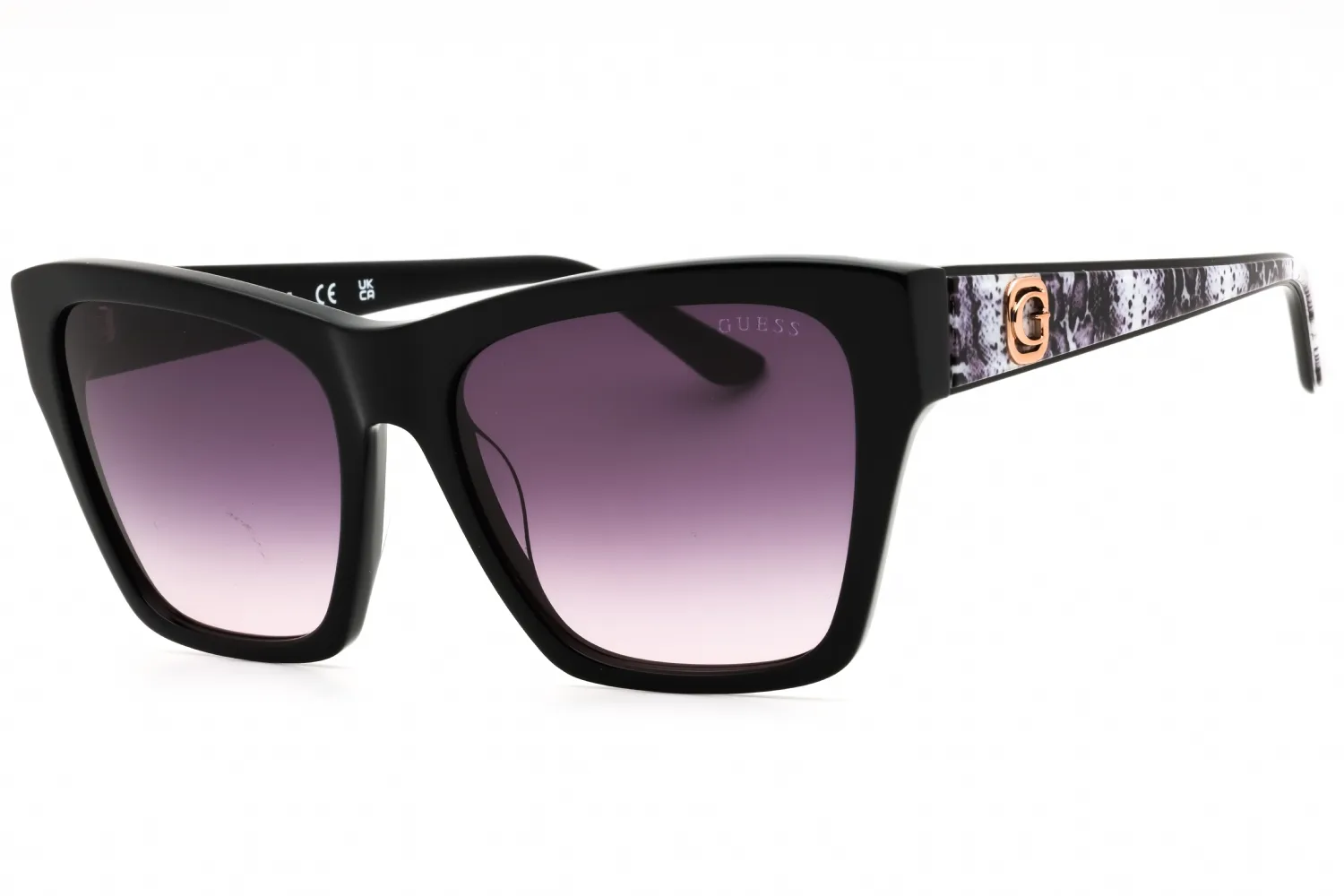 Guess GU00113 01B Sunglasses Shiny Black 55mm Women