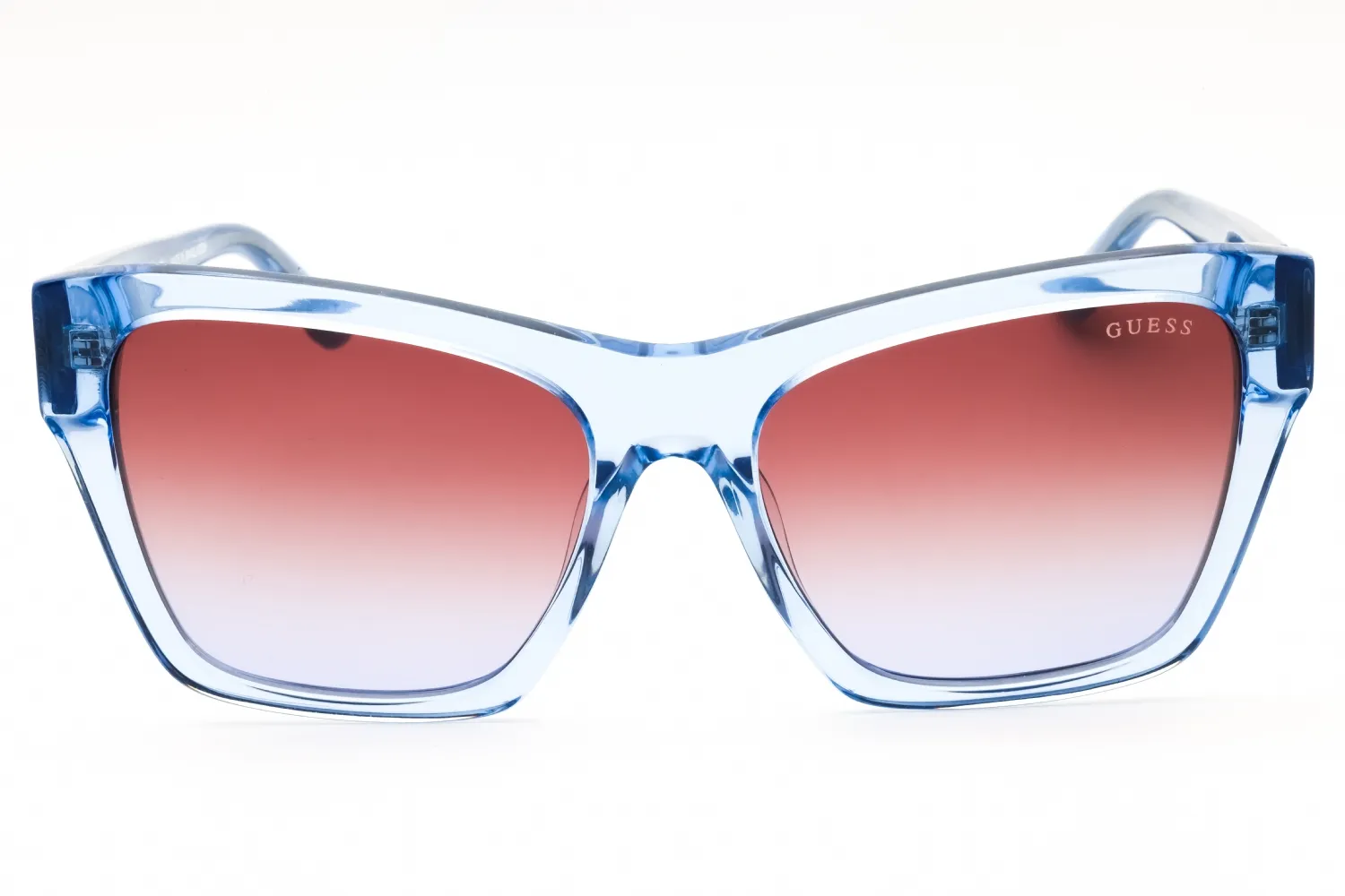 Guess GU00113 84F Sunglasses Shiny Light Blue 55mm Women 2