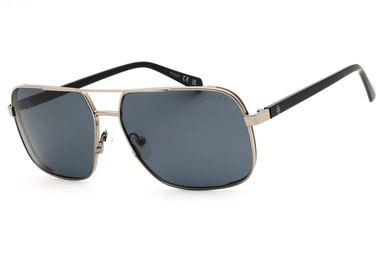 Guess GU00119 08D Sunglasses Shiny Gunmetal 58mm Men
