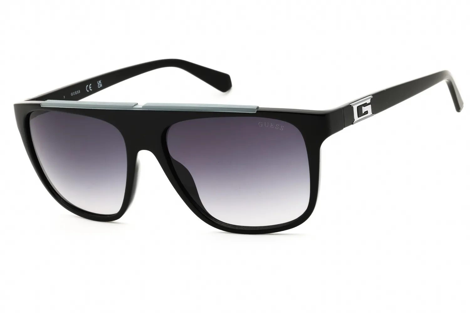 Guess GU00123 01B Sunglasses Shiny Black 58mm Men