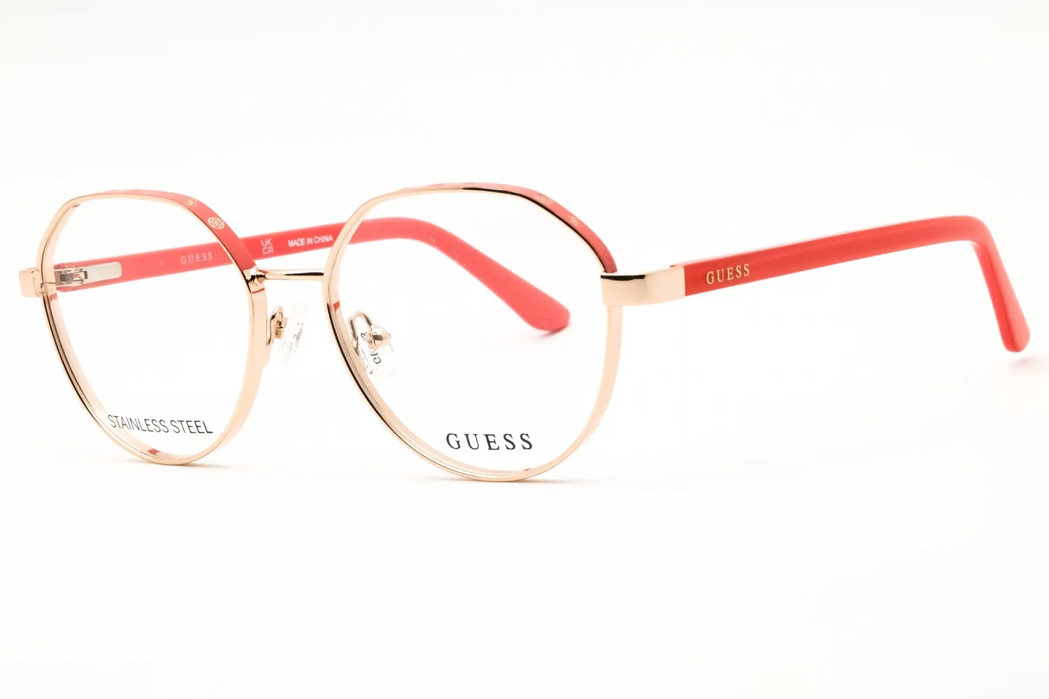 Guess GU50124 074 Eyeglasses Pink 53mm Women