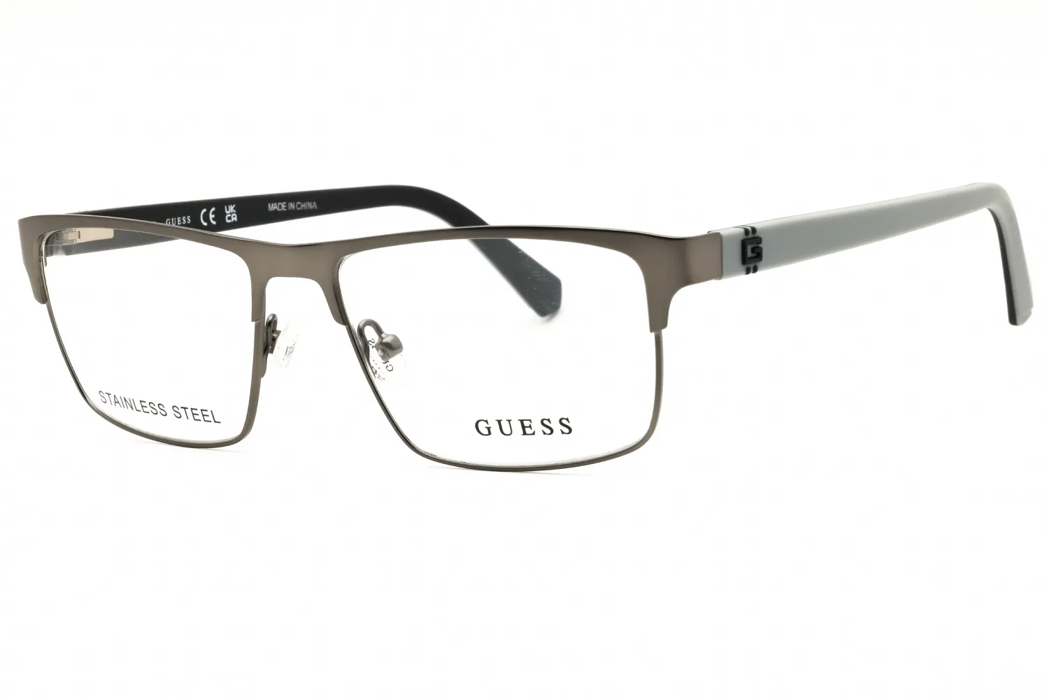 Guess GU50131 009 Eyeglasses Matte Gunmetal 53mm Men