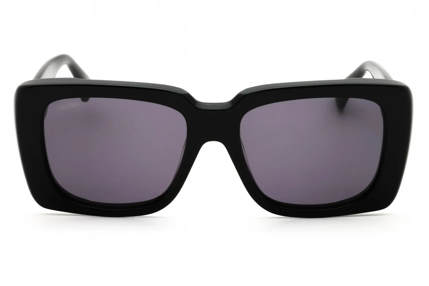 Max Mara MM0091 01A Sunglasses Shiny Black 53mm Women 2