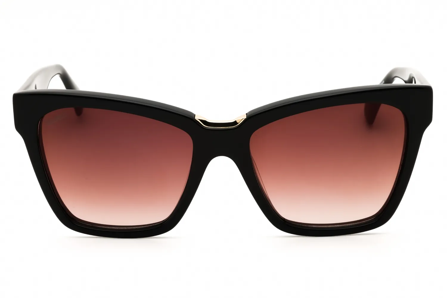 Max Mara MM0089 01F Sunglasses Shiny Black 53mm Women 2