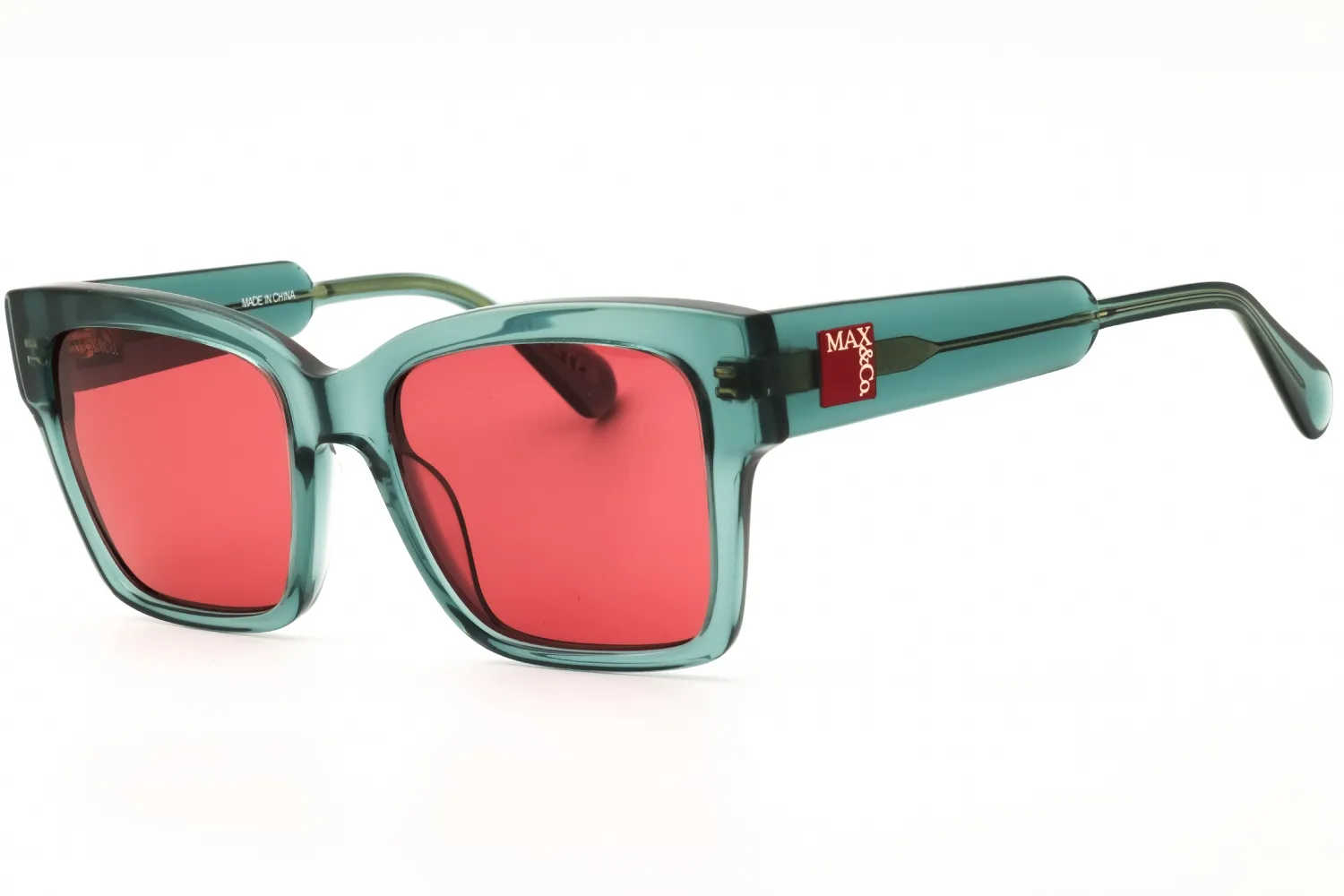Max & Co MO0094 93S Sunglasses Shiny Light Green 52mm Women