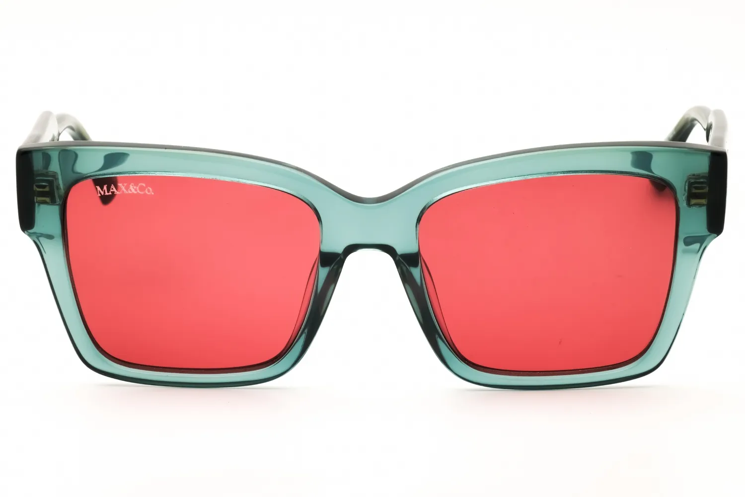 Max & Co MO0094 93S Sunglasses Shiny Light Green 52mm Women 2