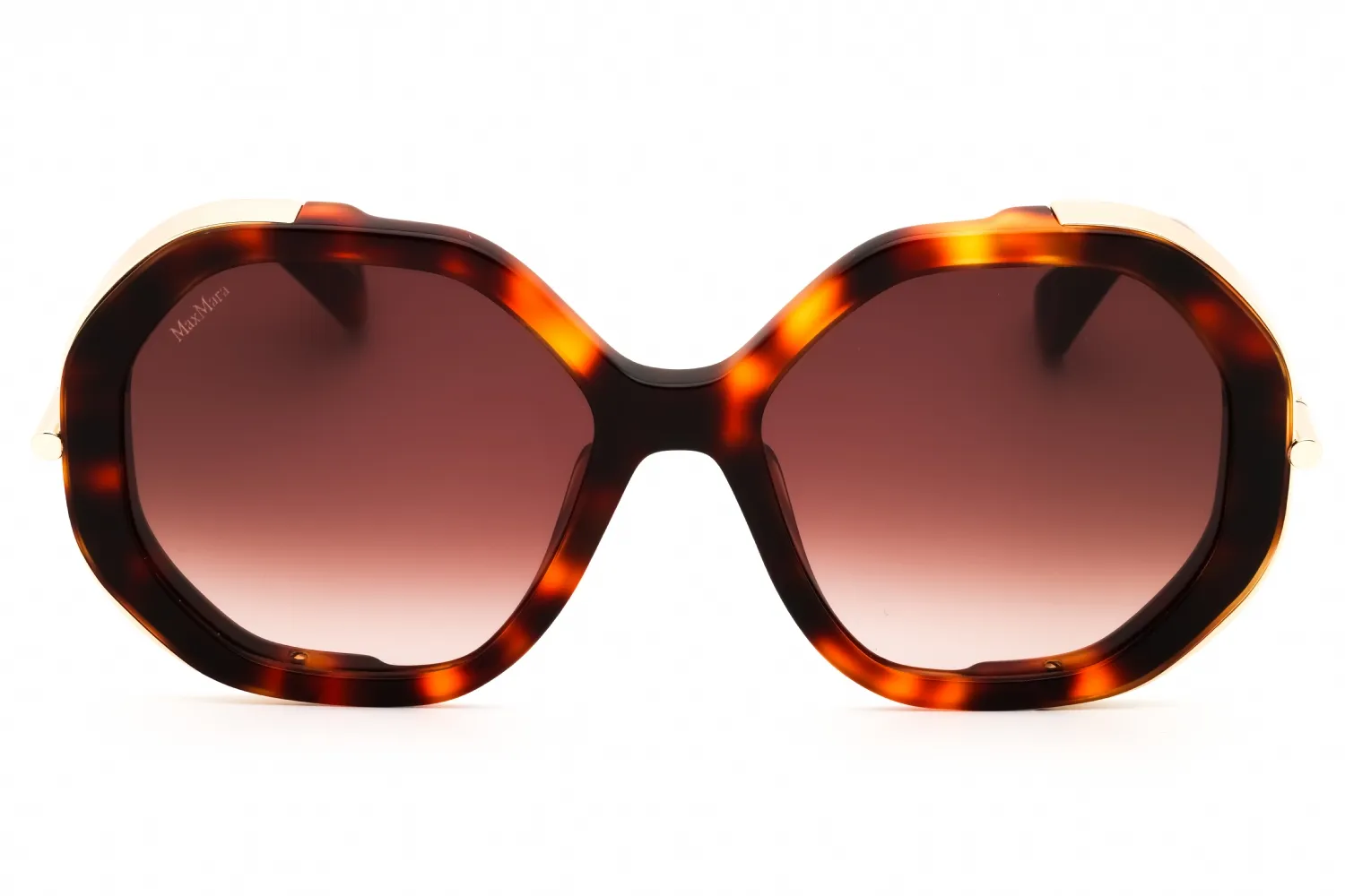 Max Mara MM0094 52F Sunglasses Dark Havana 55mm Women 2