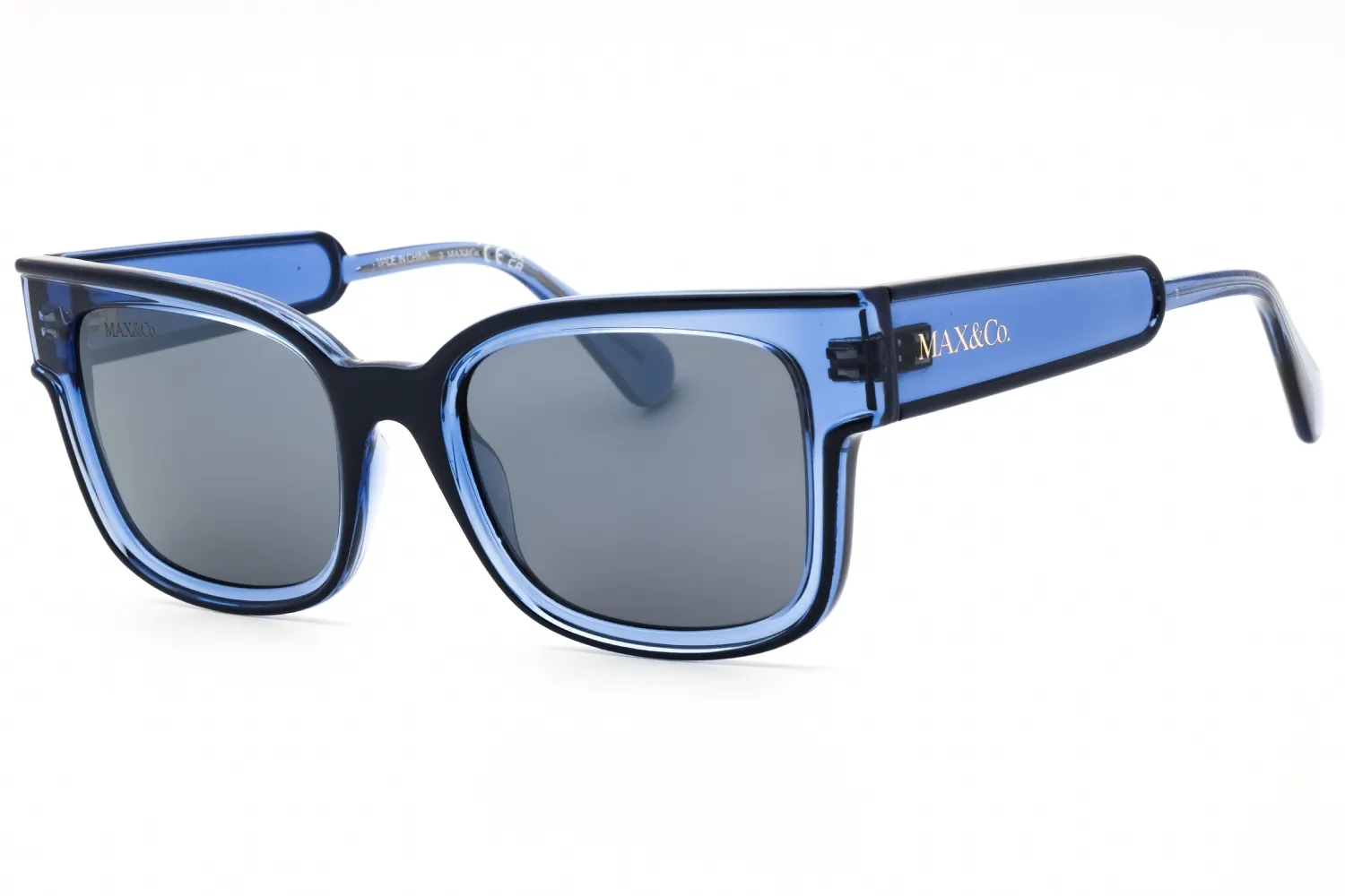 Max & Co MO0098 90C Sunglasses Shiny Blue 53mm Women