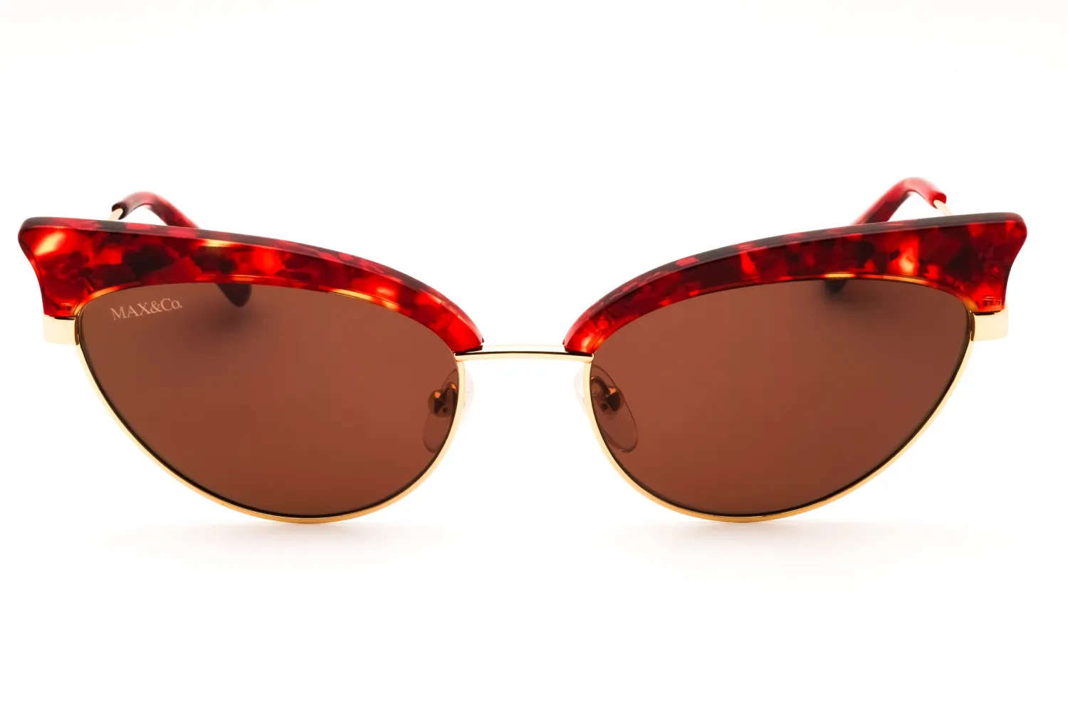 Max & Co MO0102 54E Sunglasses Red Havana 56mm Women 2