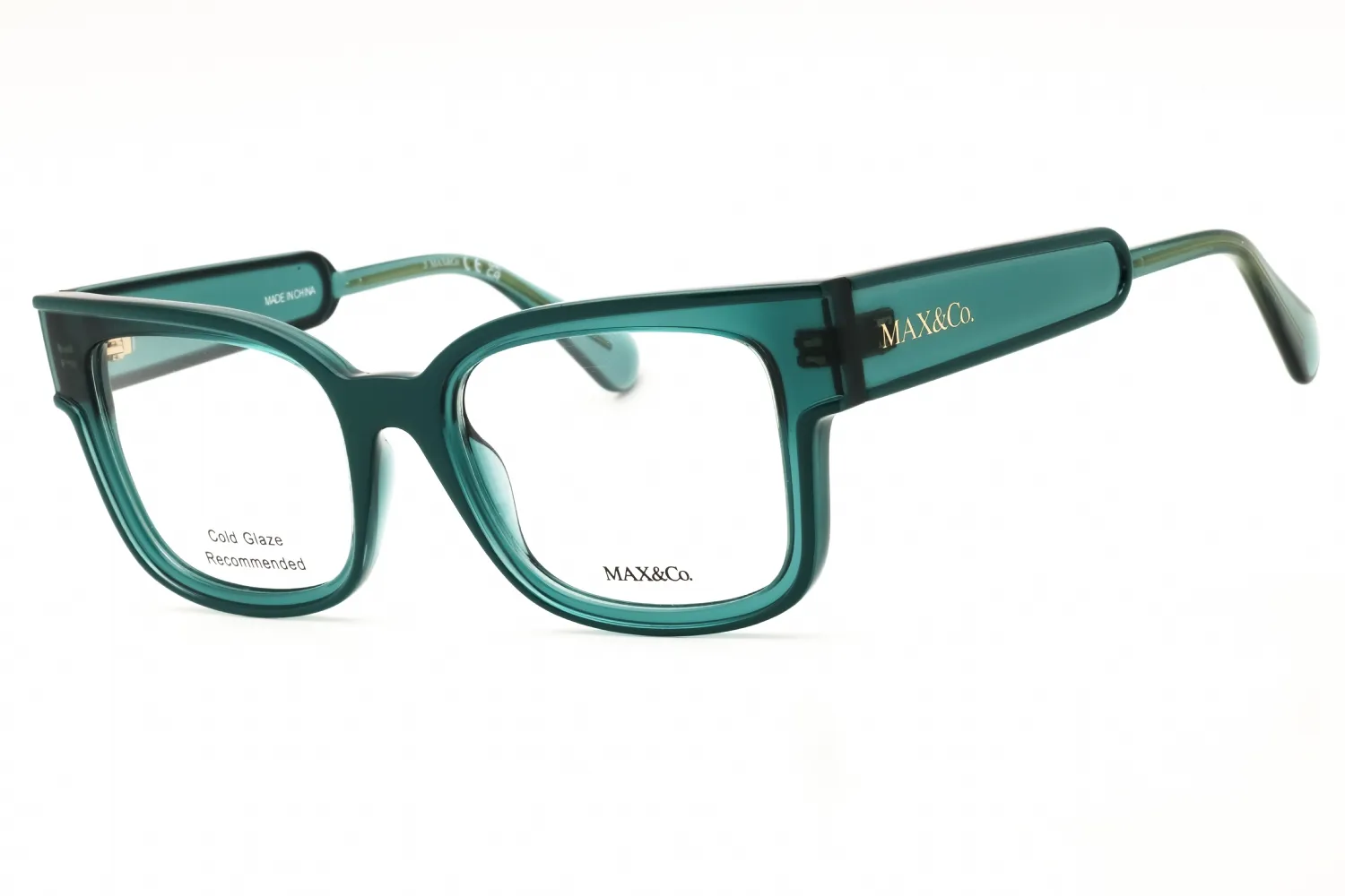 Max & Co MO5133 093 Eyeglasses Shiny Light Green 53mm Women