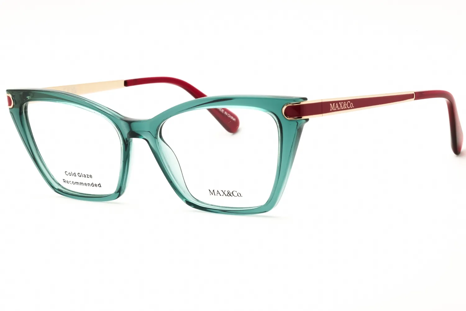 Max & Co MO5134 093 Eyeglasses Shiny Light Green 53mm Women