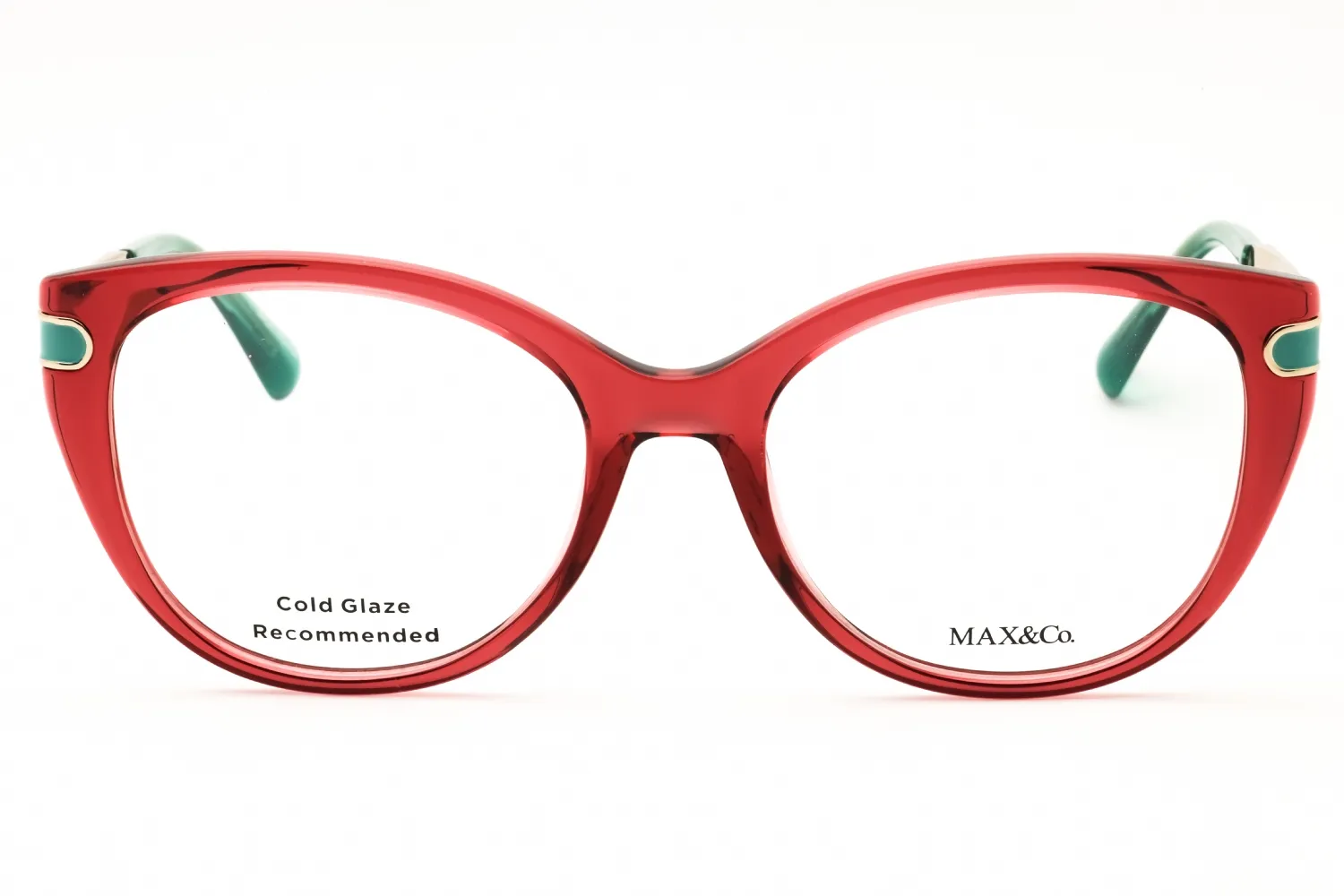 Max & Co MO5135 066 Eyeglasses Shiny Red 53mm Women 2