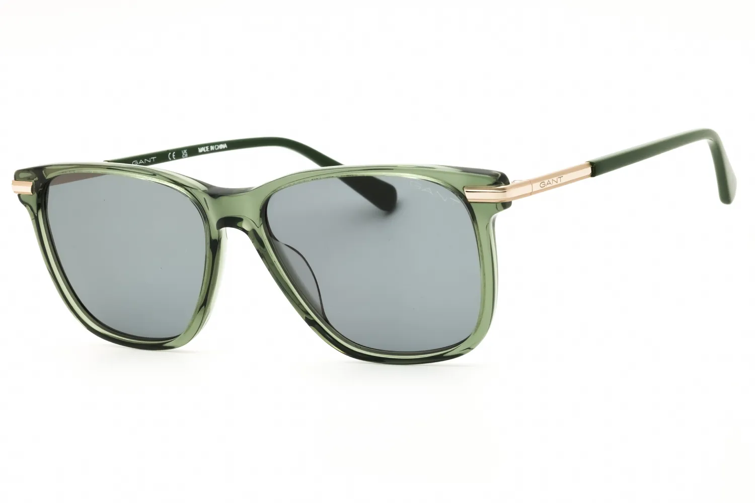 Gant GA00005 96N Sunglasses Shiny Dark Green 55mm Men