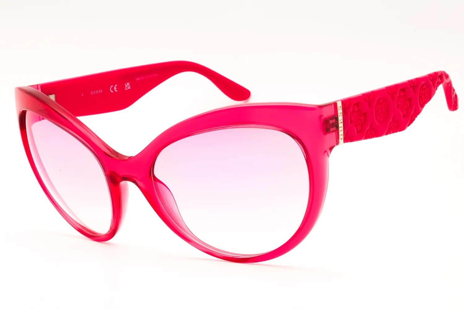 Guess GU00130 72U Sunglasses Shiny Pink 61mm Women