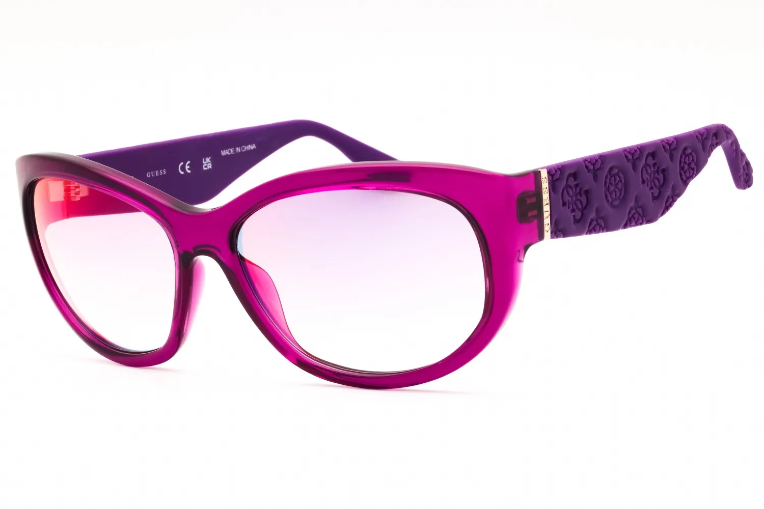 Guess GU00131 81Z Sunglasses Shiny Violet 60mm Women