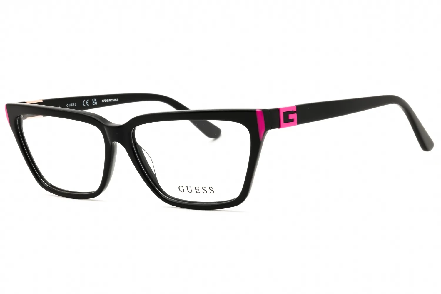 Guess GU50145 001 Eyeglasses Shiny Black 56mm Women