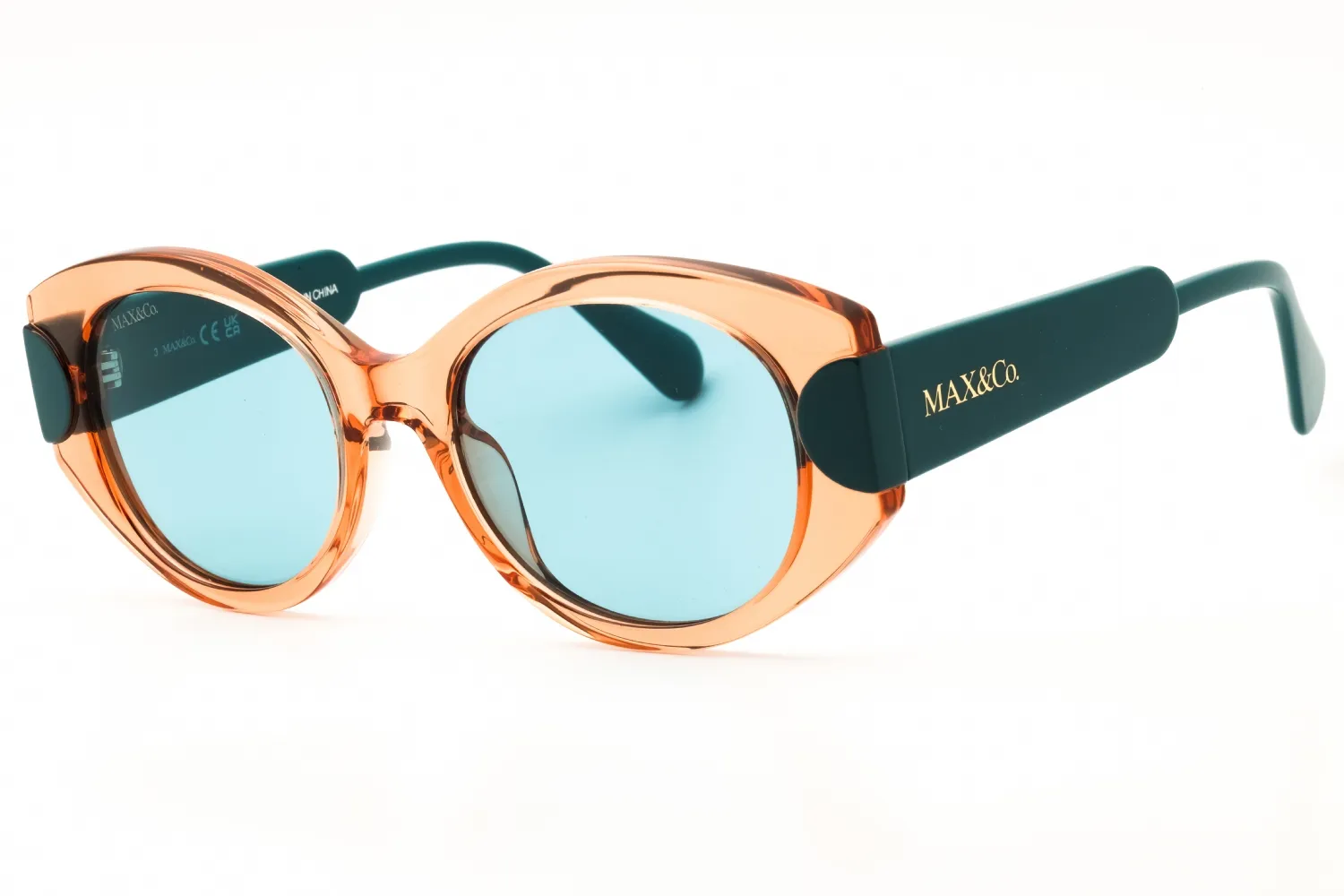 Max & Co MO0108 45N Sunglasses Shiny Light Brown 51mm Women