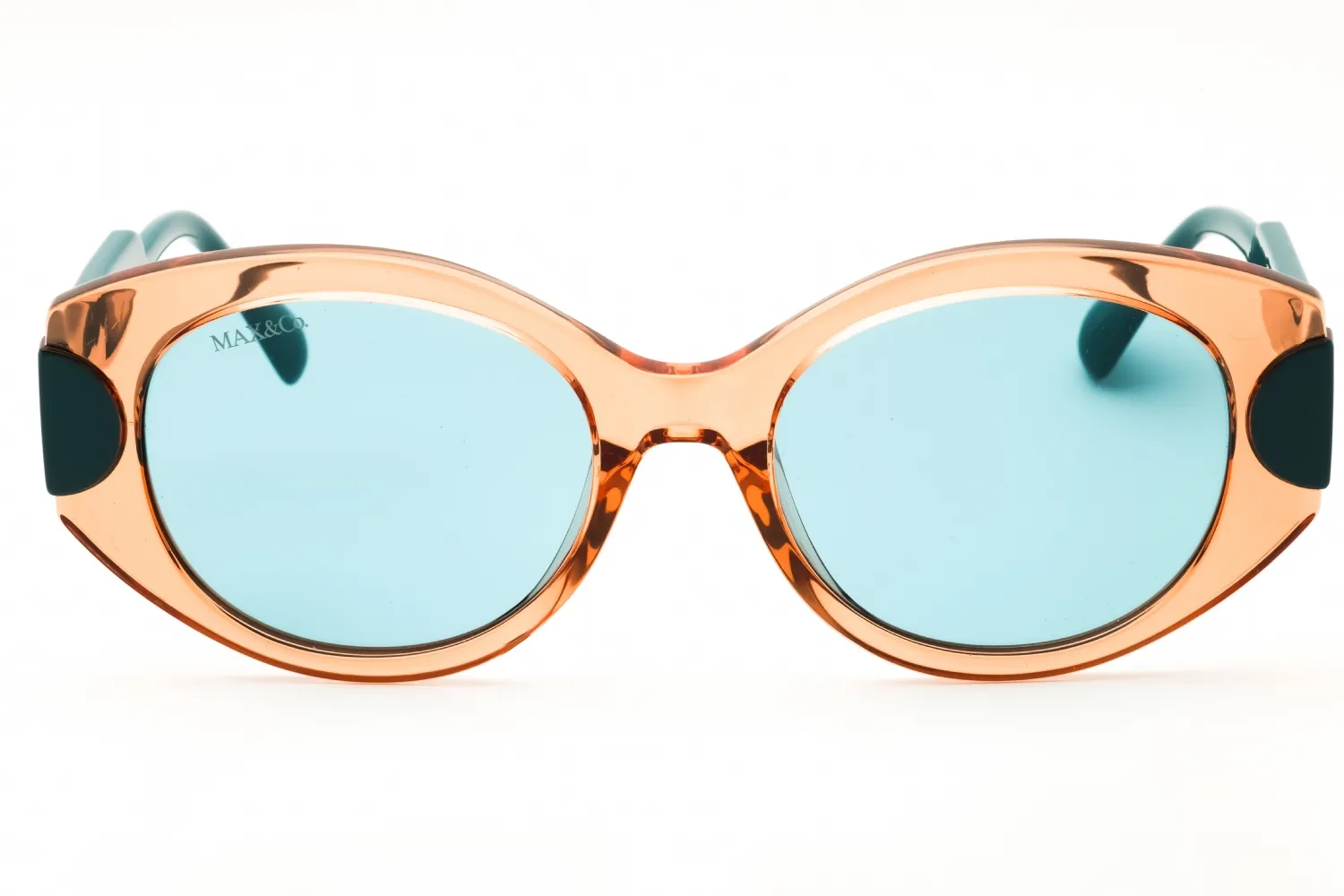 Max & Co MO0108 45N Sunglasses Shiny Light Brown 51mm Women 2