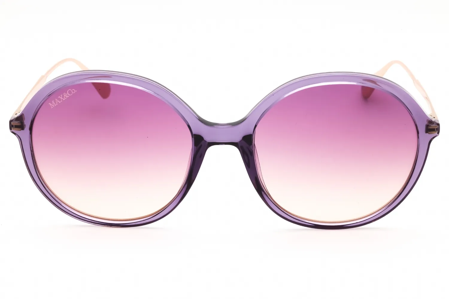 Max & Co MO0109 81Z Sunglasses Shiny Violet 56mm Women 2