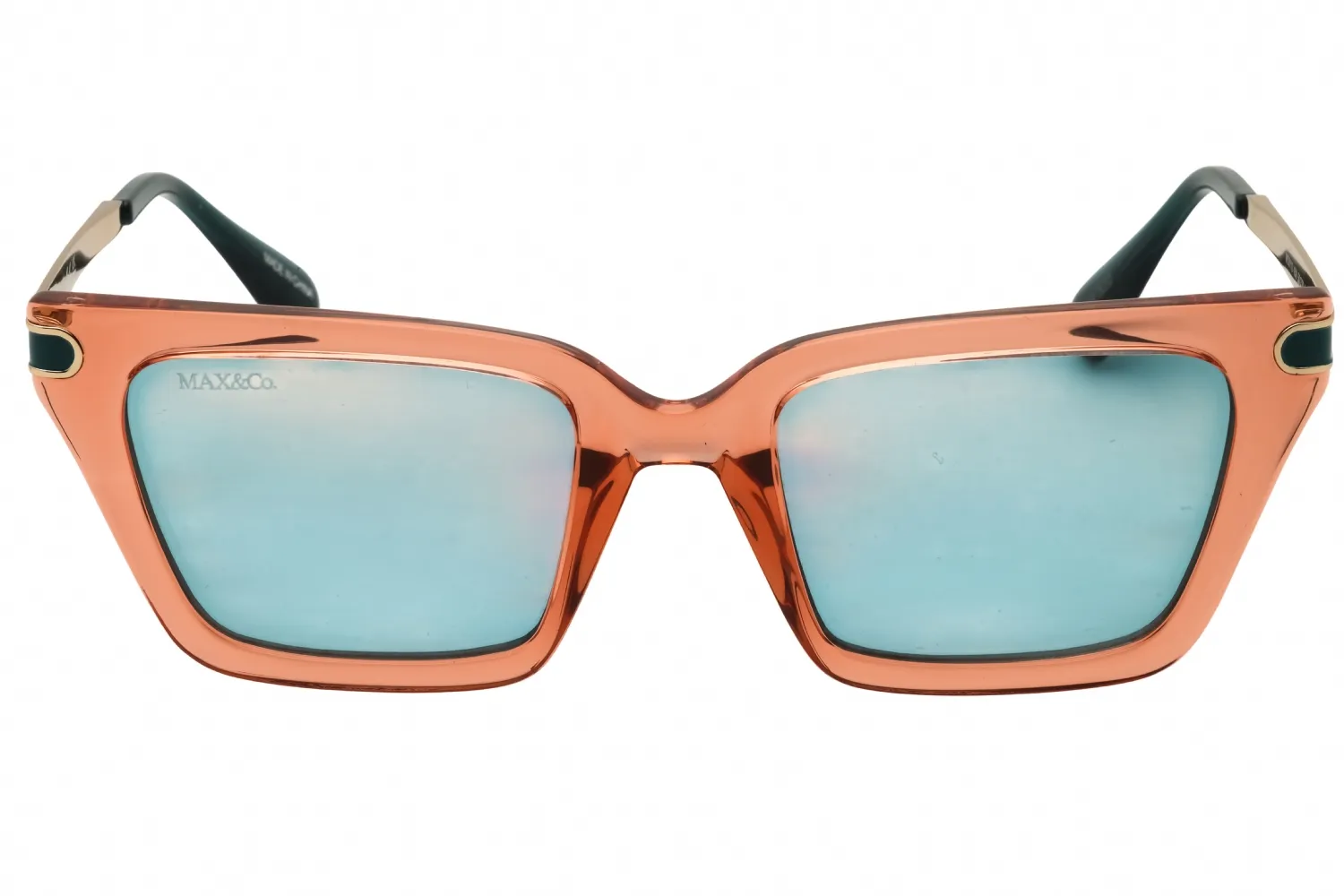 Max & Co MO0110 45N Sunglasses Shiny Light Brown 50mm Women 2