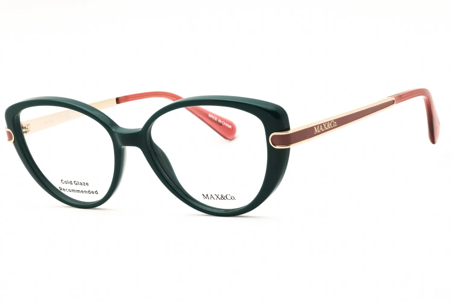 Max & Co MO5147 096 Eyeglasses Shiny Dark Green 52mm Women