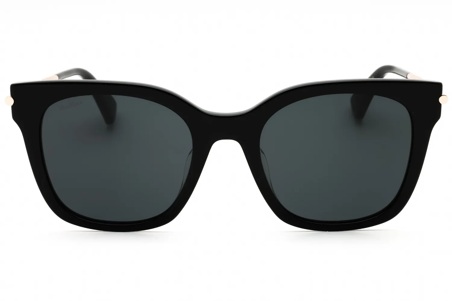 Max Mara MM0115-K 01A Sunglasses Shiny Black 53mm Women 2