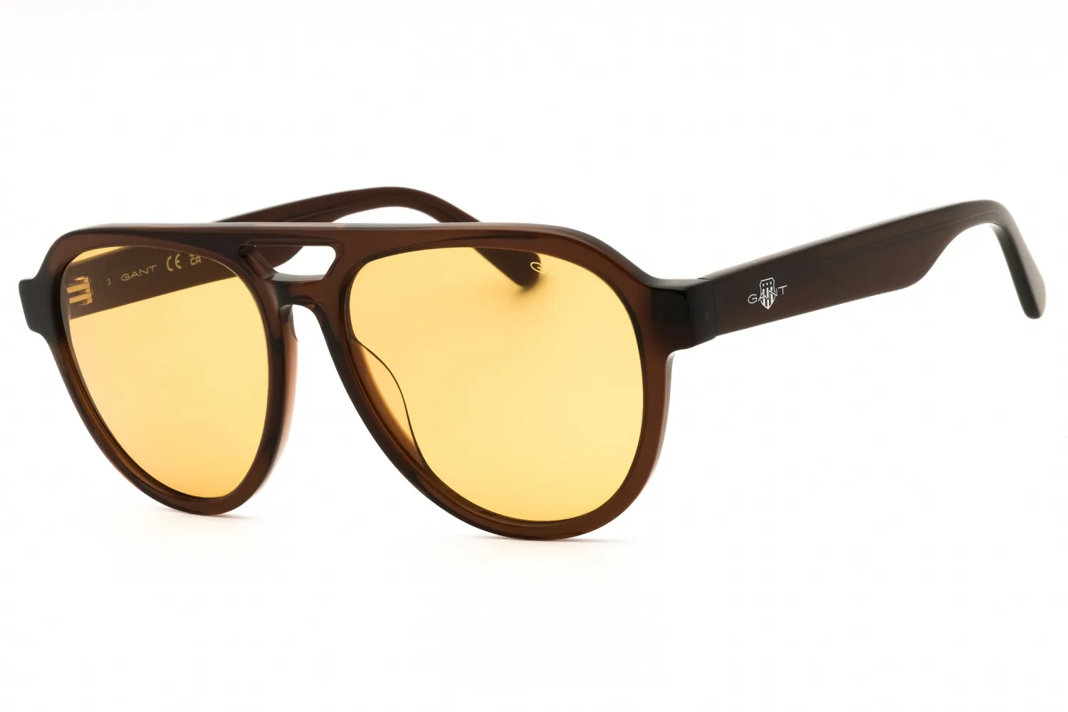 Gant GA00010 48E Sunglasses Shiny Dark Brown 56mm Men