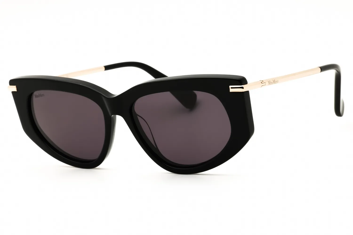 Max Mara MM0100 01A Sunglasses Shiny Black 54mm Women