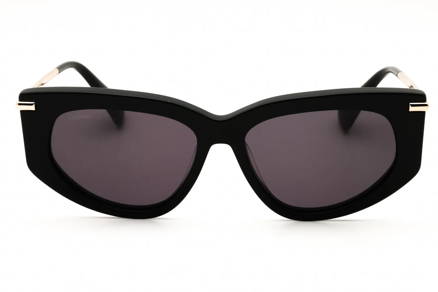 Max Mara MM0100 01A Sunglasses Shiny Black 54mm Women 2