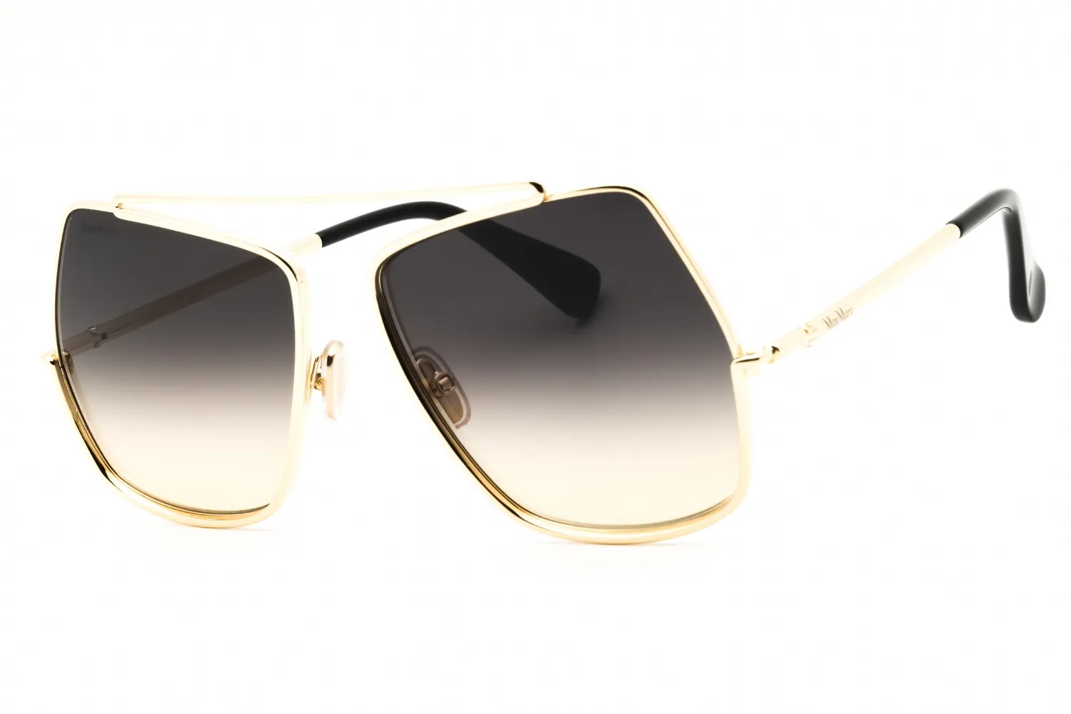 Max Mara MM0102 32B Sunglasses Gold 58mm Women