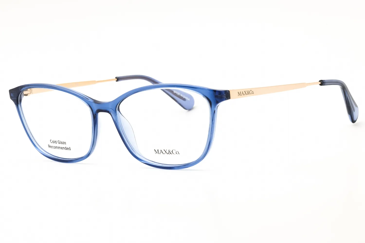 Max & Co MO5083 090 Eyeglasses Shiny Blue 54mm Women
