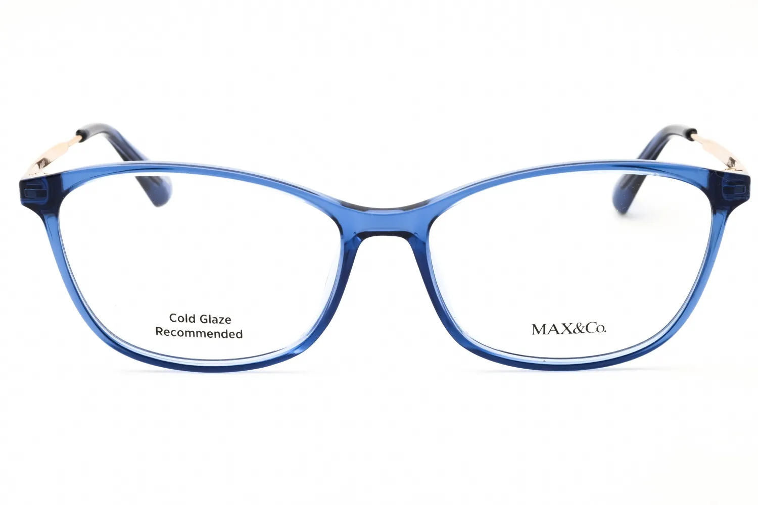 Max & Co MO5083 090 Eyeglasses Shiny Blue 54mm Women 2