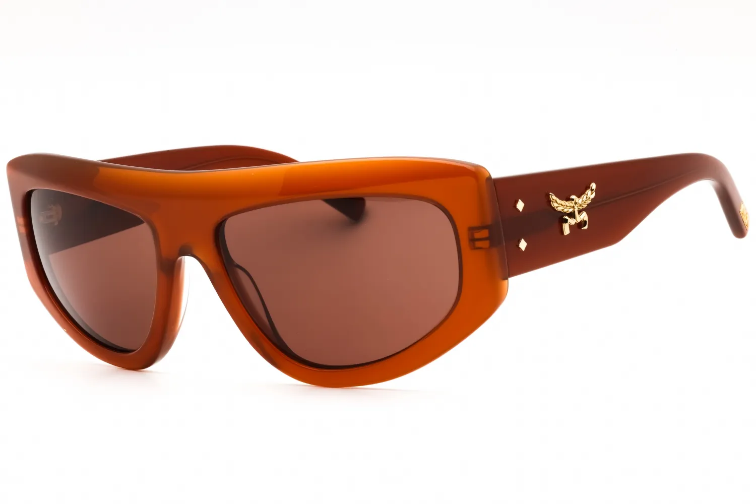 MCM MW0002 45E Sunglasses Shiny Light Brown 59mm Unisex