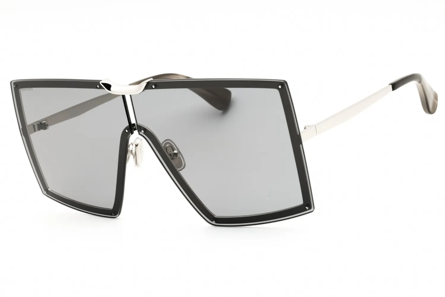 Max Mara MM0117 16A Sunglasses Shiny Palladium 69mm Women