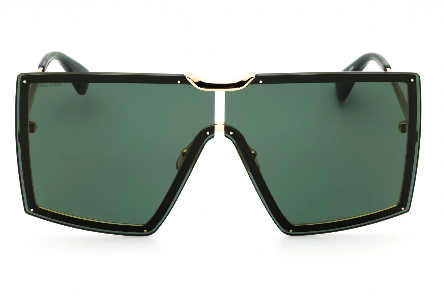 Max Mara MM0117 30N Sunglasses Shiny Deep Gold 69mm Women 2
