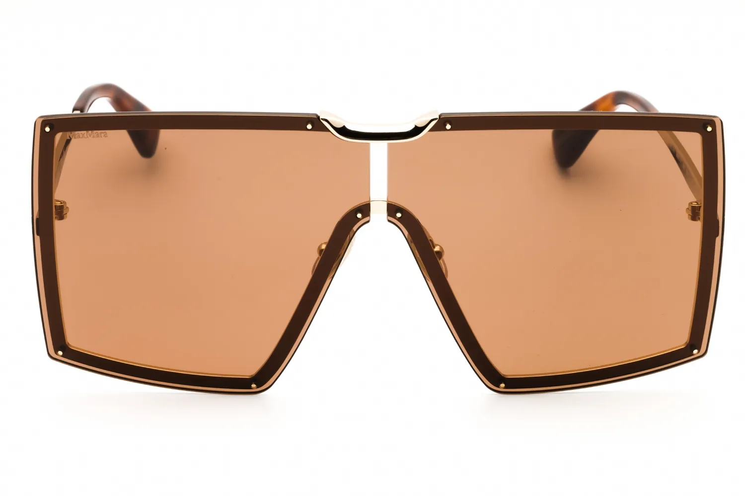 Max Mara MM0117 32E Sunglasses Gold 69mm Women 2