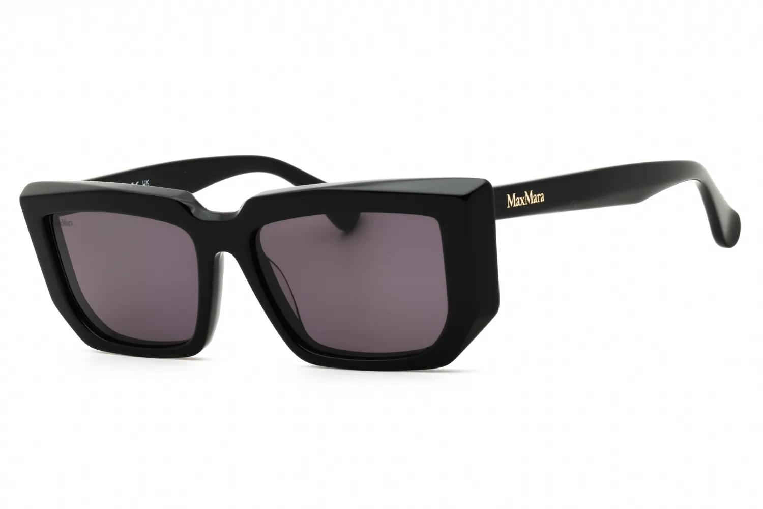 Max Mara MM0126 01A Sunglasses Shiny Black 54mm Women