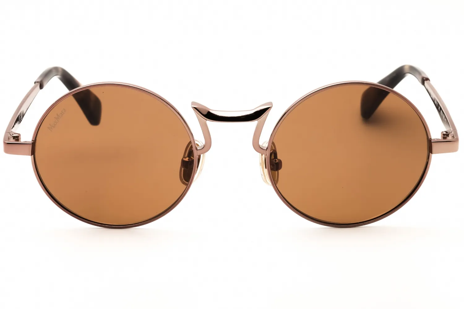 Max Mara MM0127 36E Sunglasses Shiny Dark Bronze 48mm Women 2