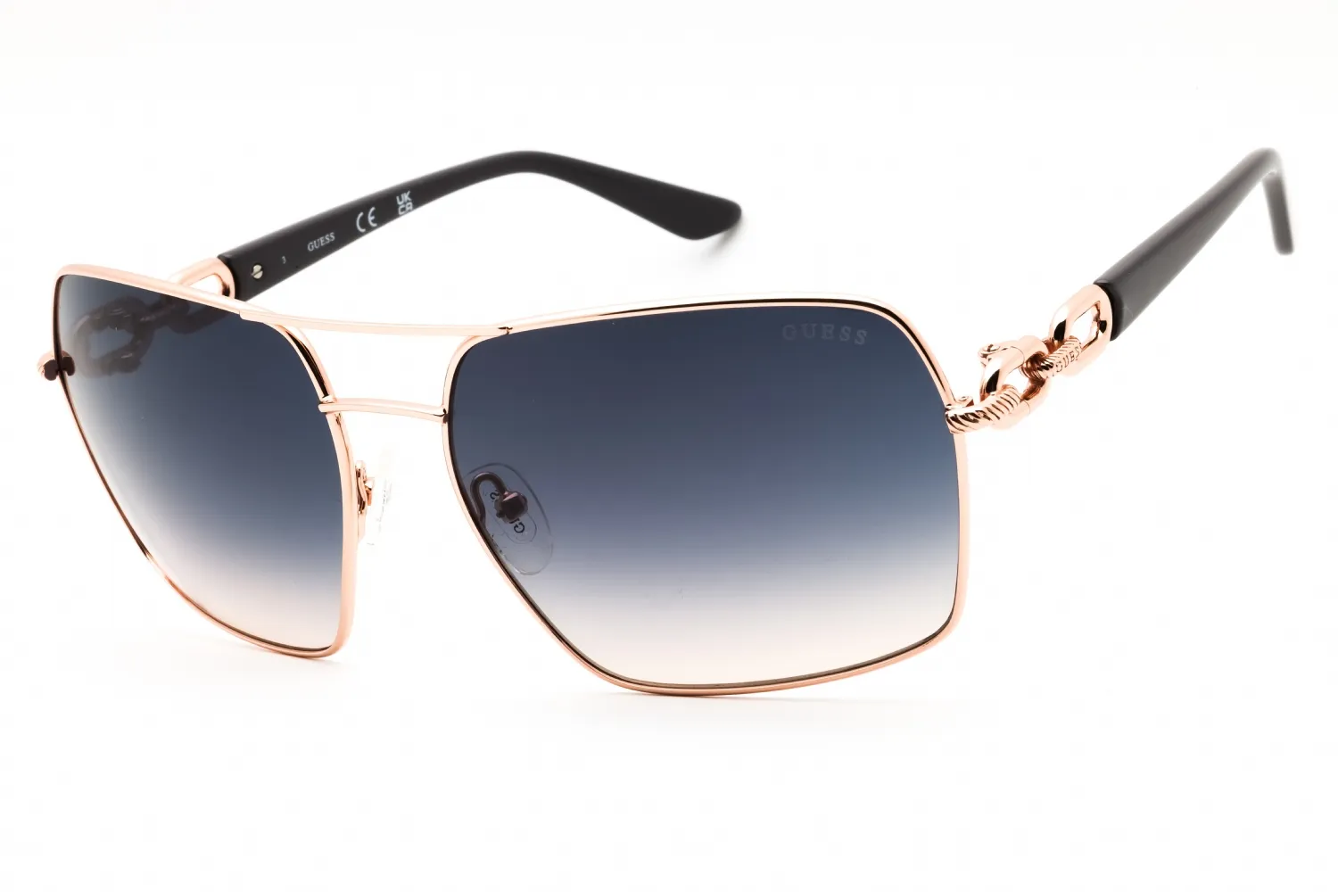 Guess GU00159 28W Sunglasses Shiny Rose Gold 63mm Women