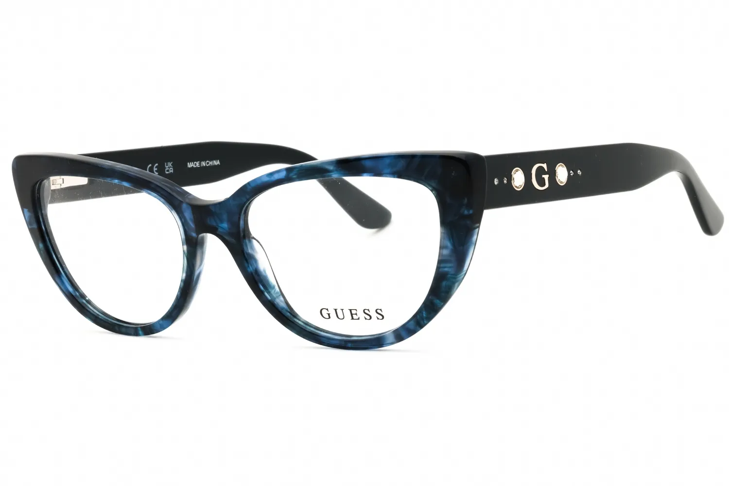 Guess GU50175 092 Eyeglasses Blue 52mm Women