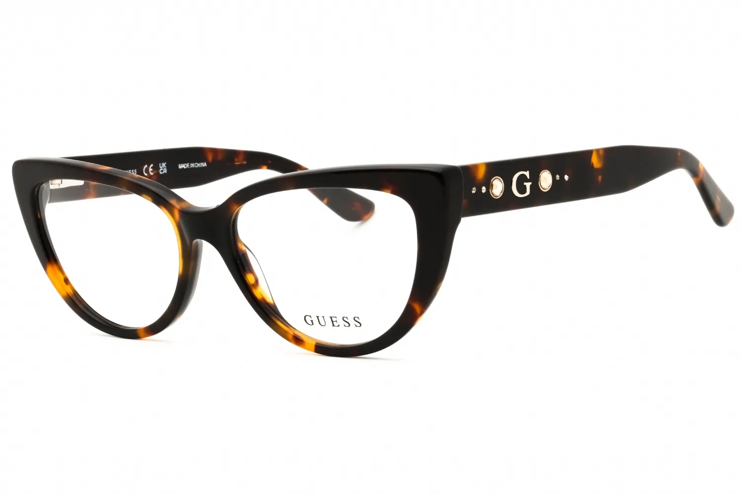 Guess GU50175 052 Eyeglasses Dark Havana 54mm Women