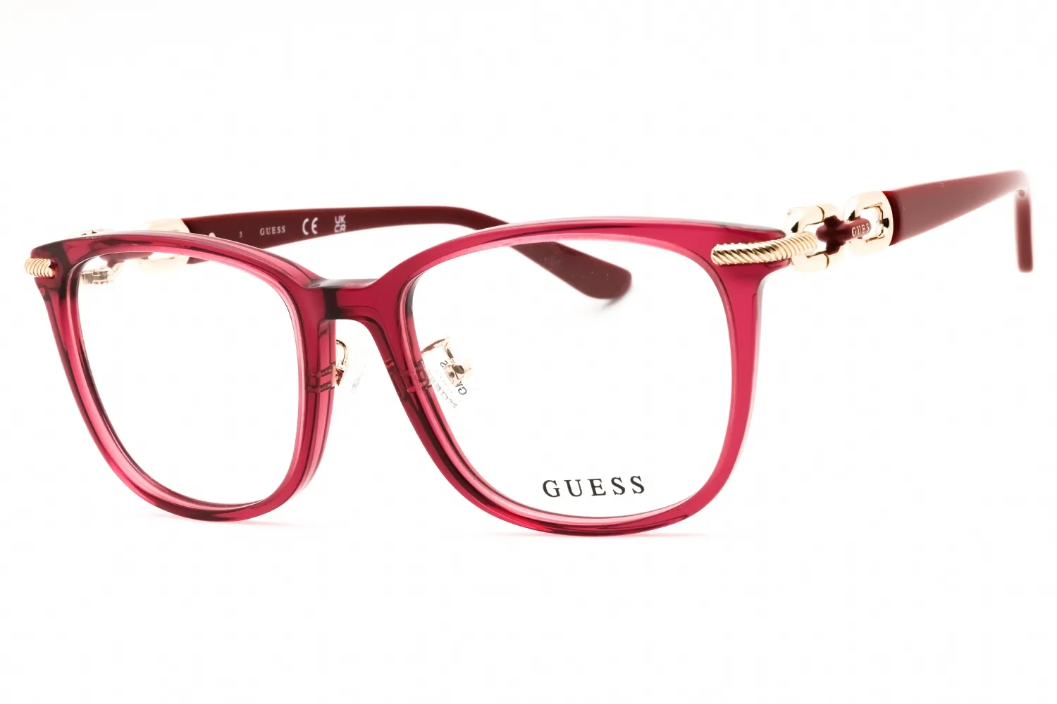 Guess GU50203-D 066 Eyeglasses Shiny Red 53mm Women