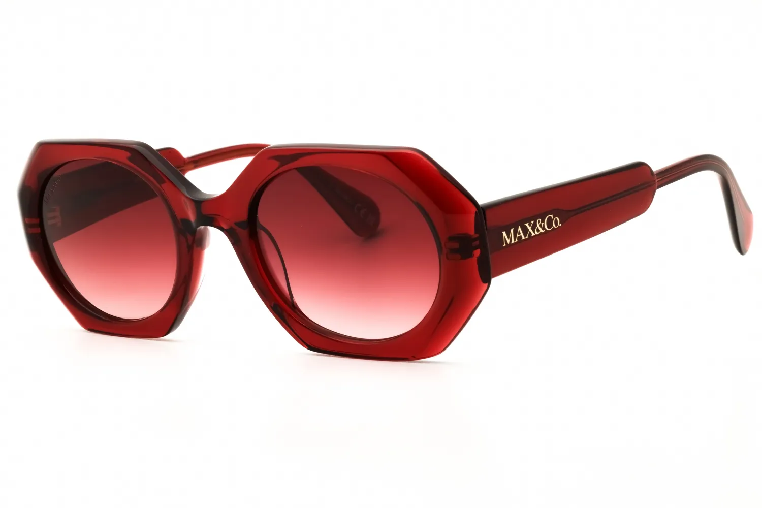 Max & Co MO0115 69T Sunglasses Shiny Bordeaux 51mm Women