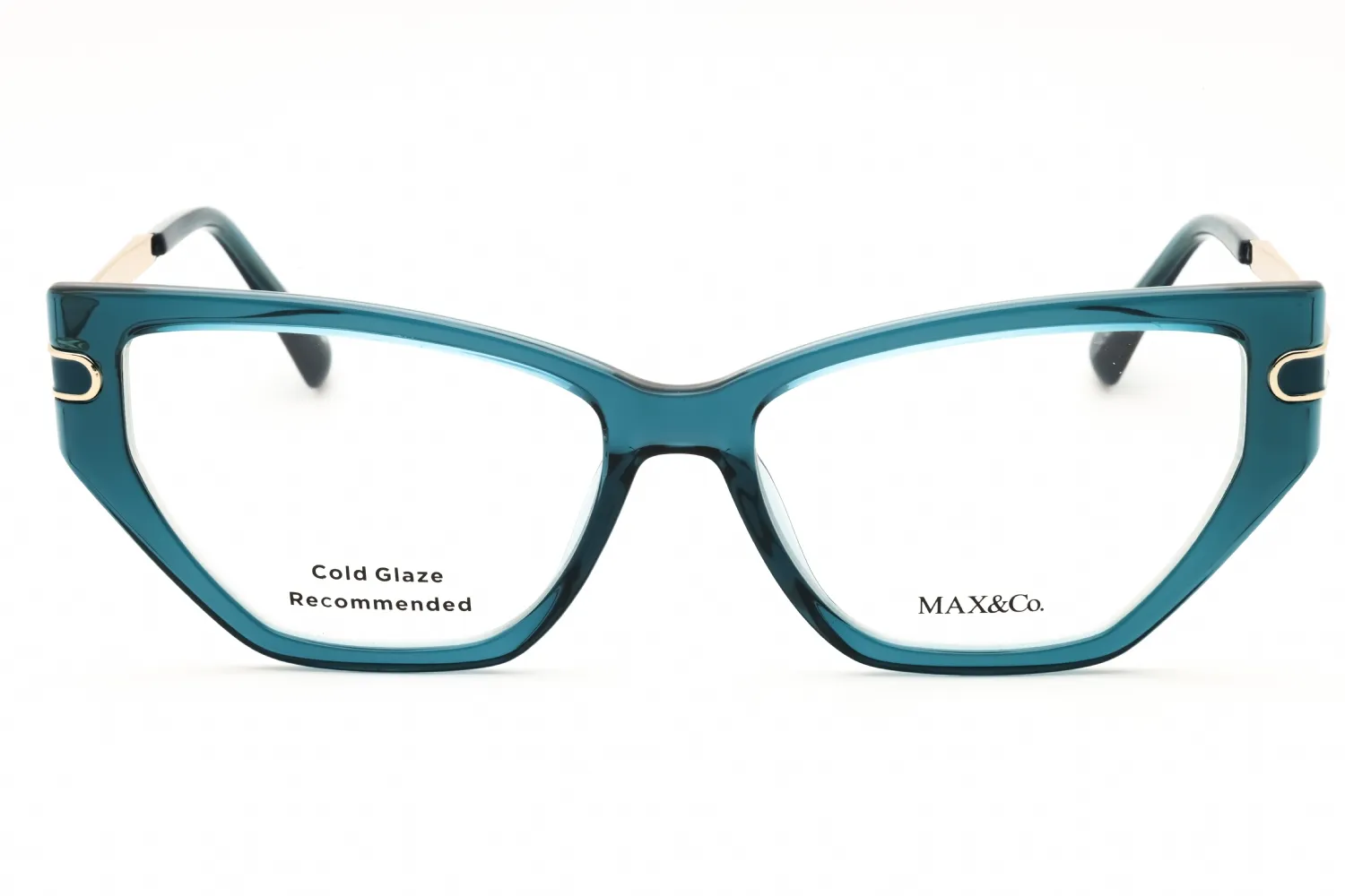 Max & Co MO5170 084 Eyeglasses Shiny Light Blue 54mm Women 2