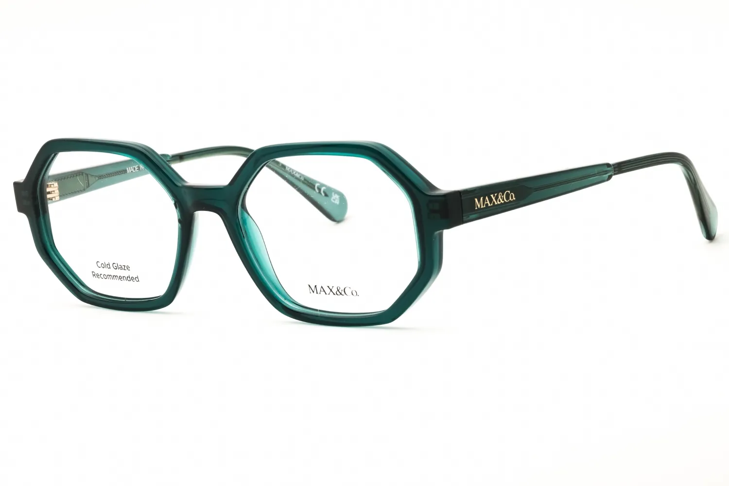 Max & Co MO5174 096 Sunglasses Shiny Dark Green 51mm Women